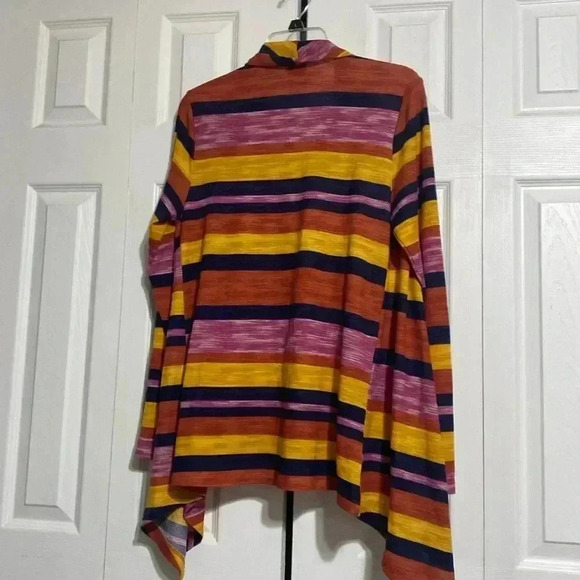 Bobeau striped cardigan sweater top MEDIUM M - Picture 7 of 12